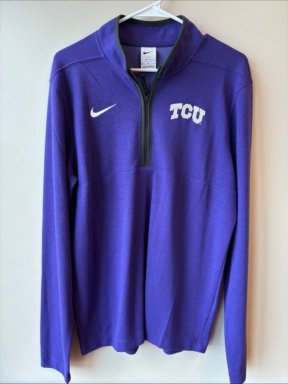 Nike Purple TCU Half-Zip Pullover